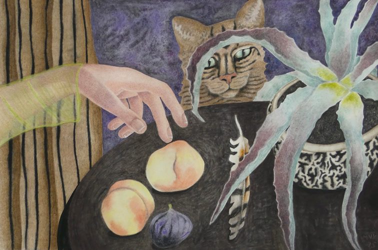 Afbeelding bij De kat aaien: expo 'Steen / Papier / Schaar' in Moving Gallery