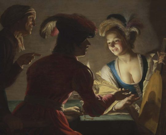 Gerard van Honthorst, De koppelaarster, 1625 - © Collectie Centraal Museum Utrecht / foto Adriaan van Dam