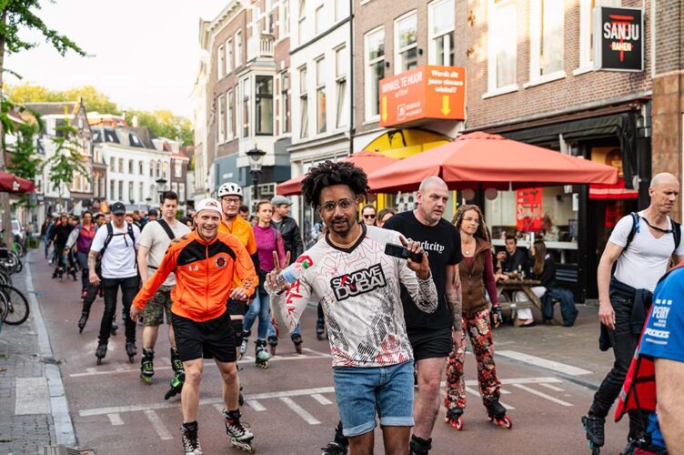 Afbeelding bij Feestje op wielen: Skate Parade Utrecht